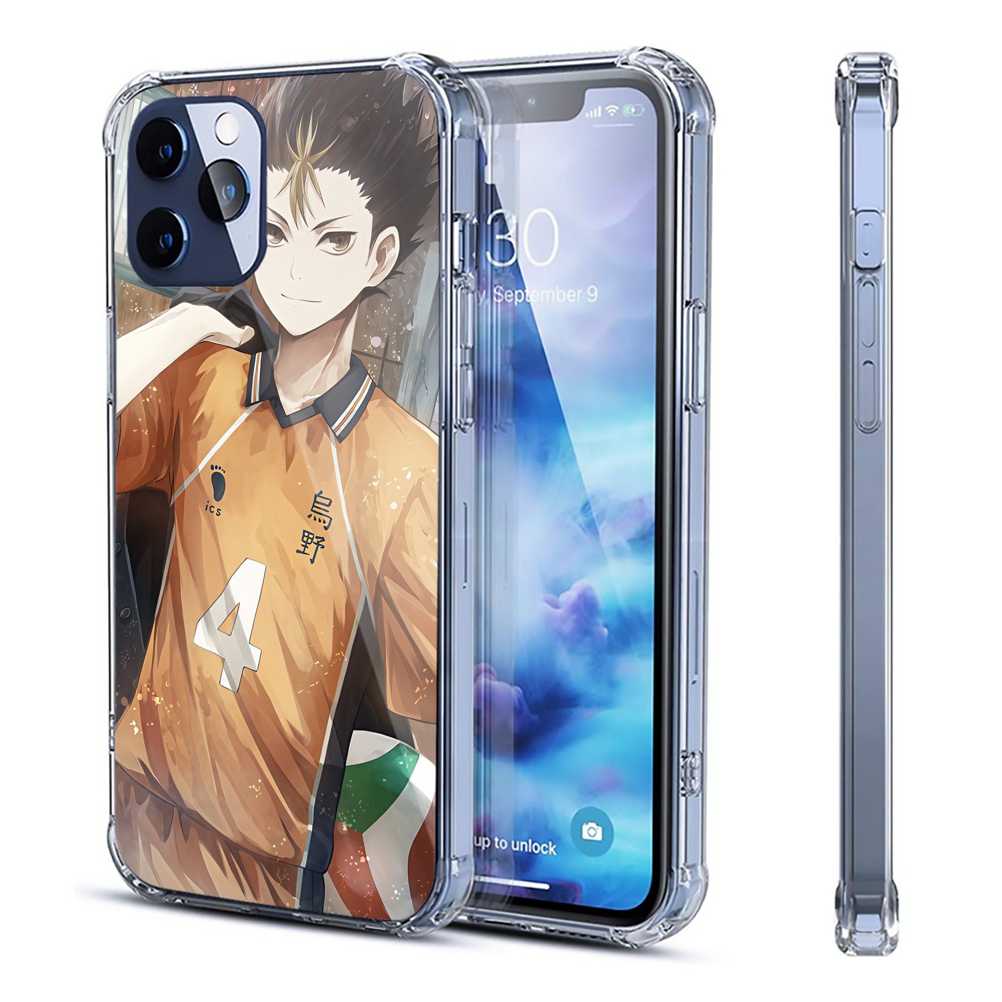 （画像用） ハイキュー!! Haikyu!! 【iPhone 12シリーズ対応】透明スマホケース（クリアソフトケース）